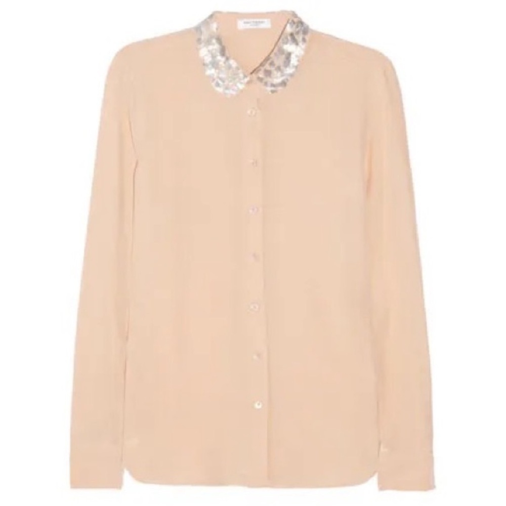 Equipment Sophie Embellished Silk Shirt